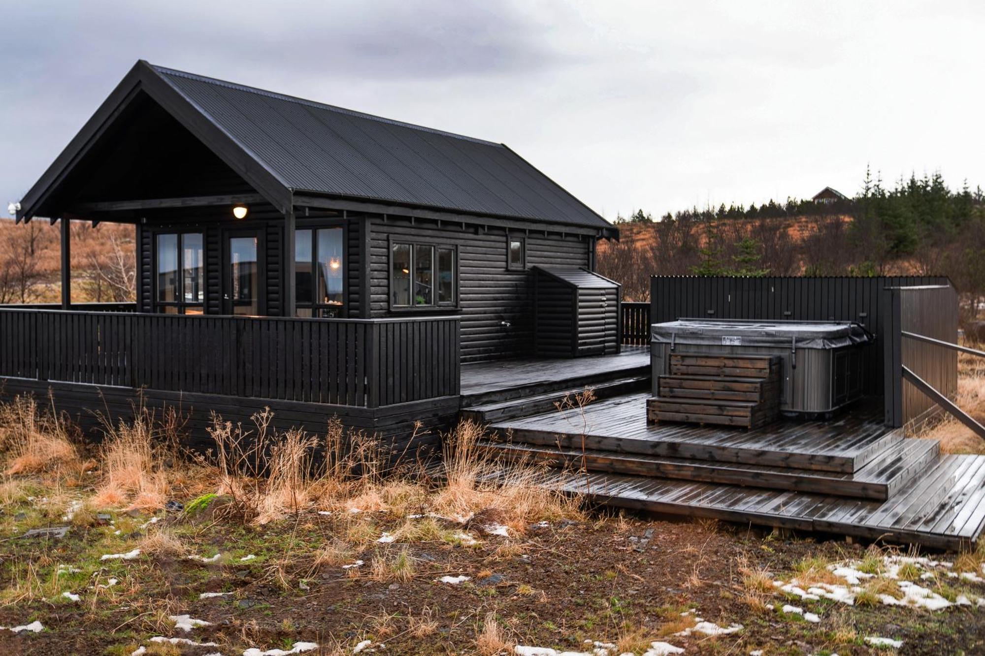 Cozy Cabin Near Golden Circle With Panoramic Views Mosfellsbaer Exterior foto
